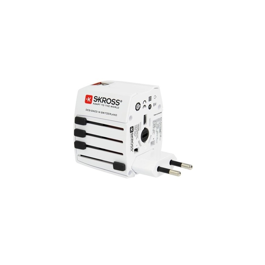 Međunarodni putni adapter 230V + 2x USB port