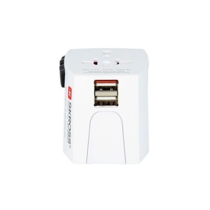 Međunarodni putni adapter 230V + 2x USB port