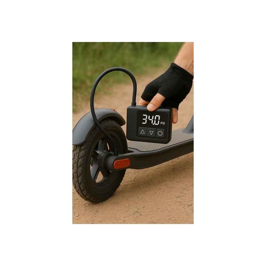 Digitalni džepni kompresor 500 mAh 5V crni