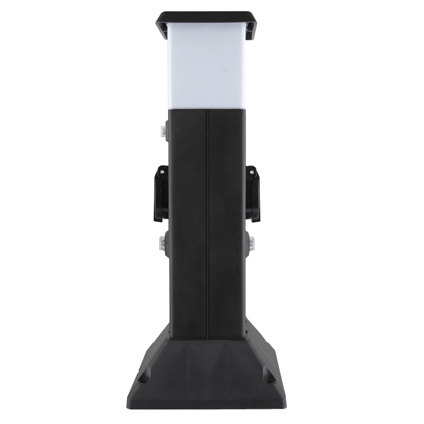 Vanjska lampa s 2 utičnice 1xE14/15W/230V IP44 crna