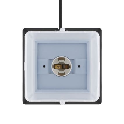 Vanjska lampa s 2 utičnice 1xE14/15W/230V IP44 crna