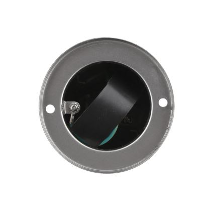 Vanjski stup za utičnice 2Z 230V IP44 mat krom okrugli