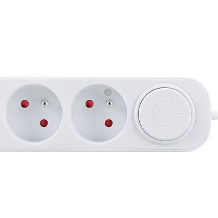 Produžni kabel s prekidačem, 3 utičnice i USB-A/USB-C priključci za punjenje, 3 m