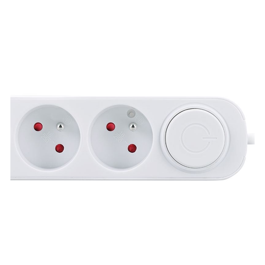 Produžni kabel s prekidačem, 3 utičnice, s USB‑A i USB‑C priključcima za punjenje, 5 m