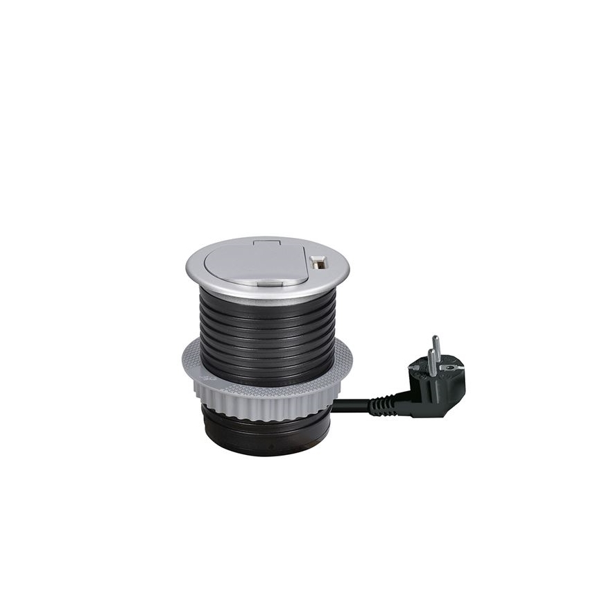 Ugradbena USB utičnica s poklopcem 230V