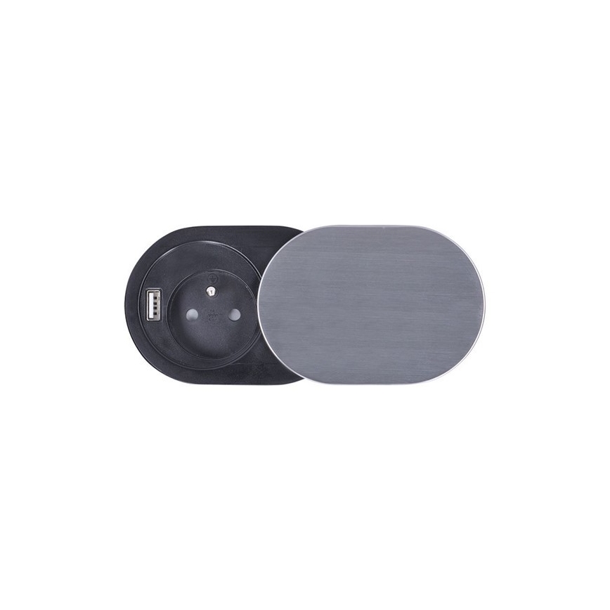 Ugradbena USB utičnica s poklopcem 10A/230V