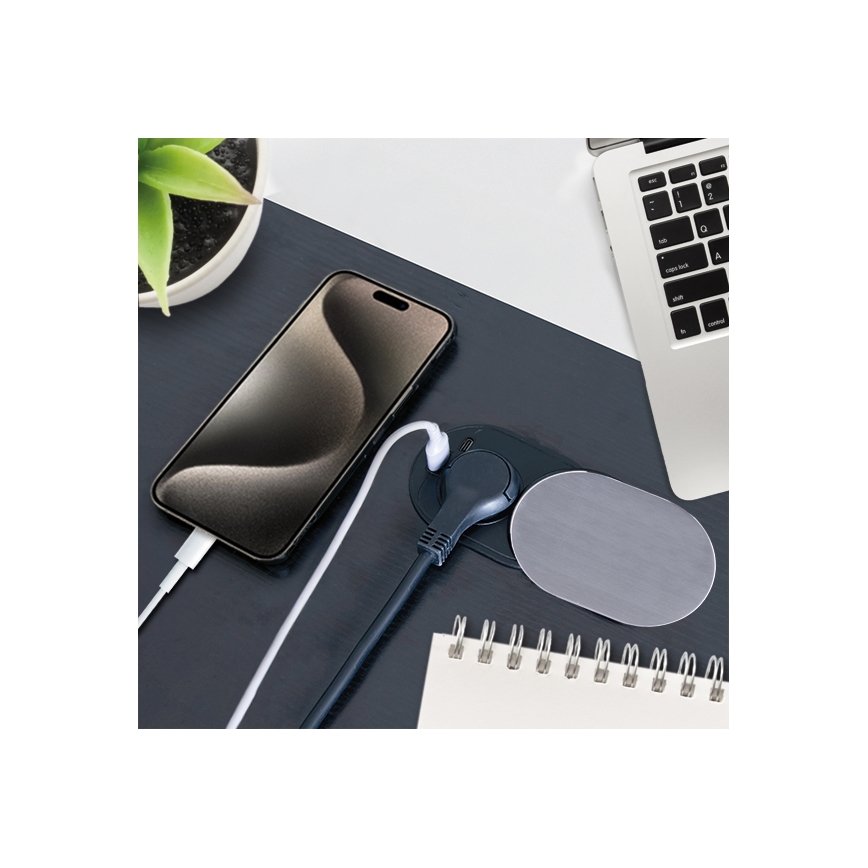 Ugradbena utičnica 1U + USB A+C