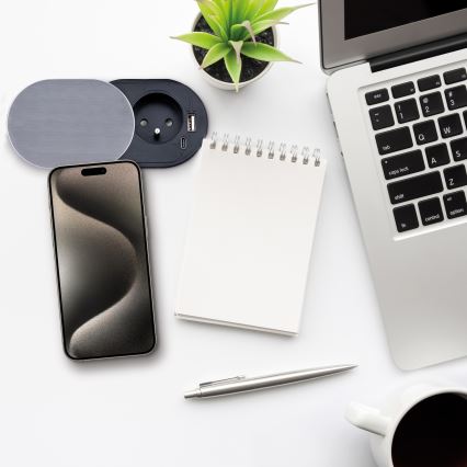 Ugradbena utičnica 1U + USB A+C