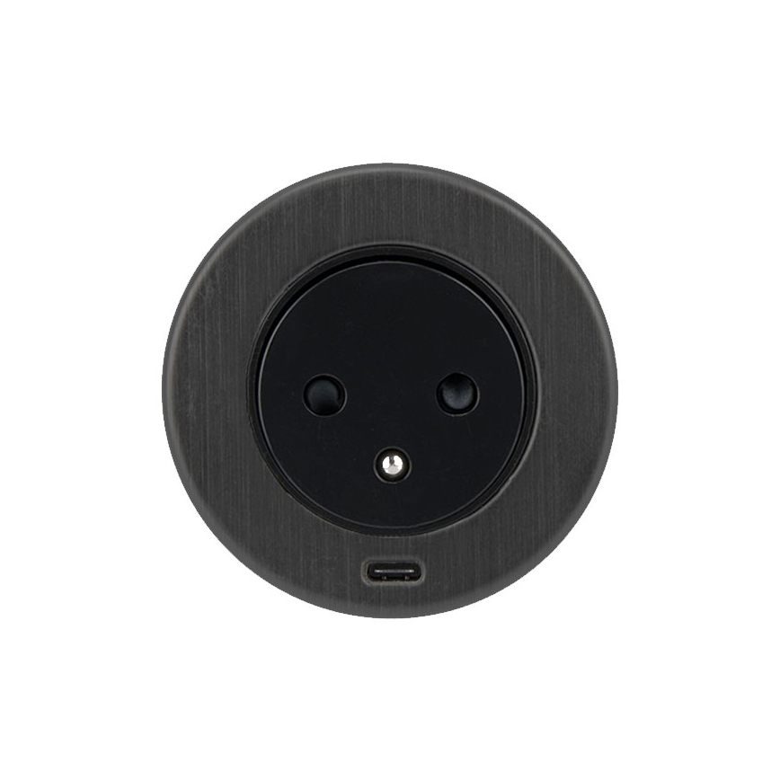 Ugradbena USB utičnica 1U + 1xUSB-C 230V