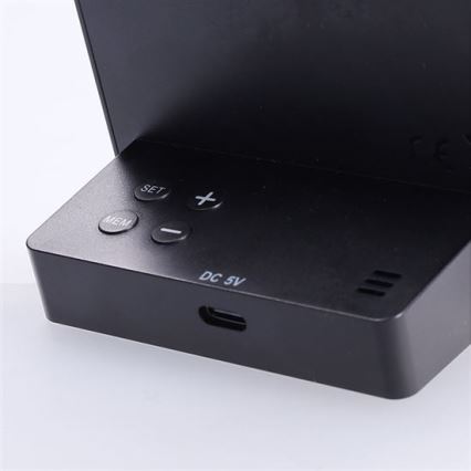 Digitalni termometar 5V/2xAAA + 2xAAA crni