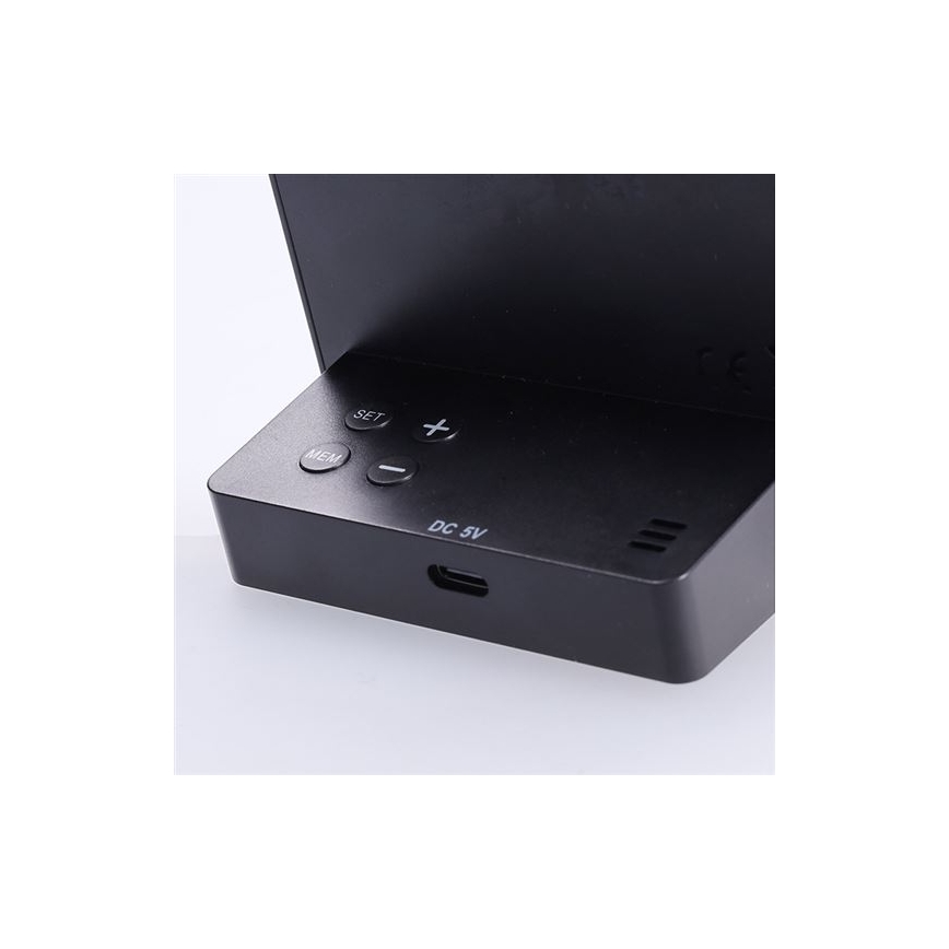 Digitalni termometar 5V/2xAAA + 2xAAA crni