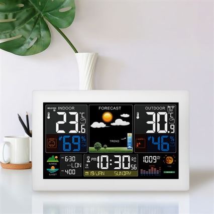 Meteostanica s LCD zaslonom u boji 5V/2xAA + 2xAA