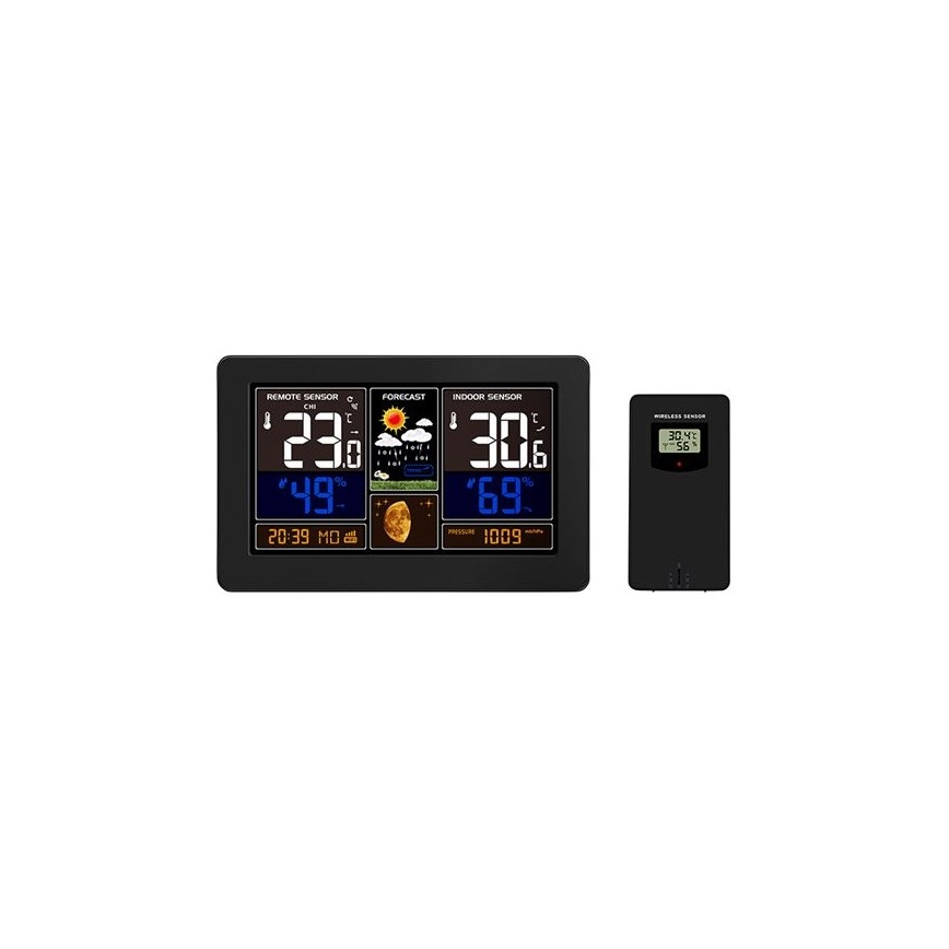 Meteorološka stanica s LCD zaslonom u boji 2xAA/5V Wi-Fi Tuya