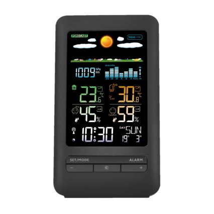Meteorološka stanica s LCD zaslonom 2xAA + 2xAA crna