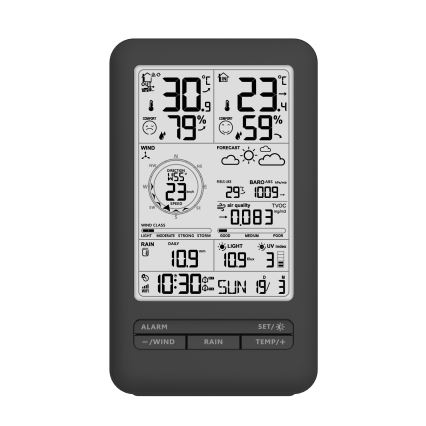 Profesionalna meteorološka stanica s LCD zaslonom 2xAA Wi-Fi Tuya