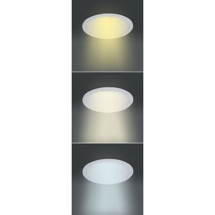 LED panel LED/18W/230V 3000/4000/6000K Ø 22,5 cm bijela
