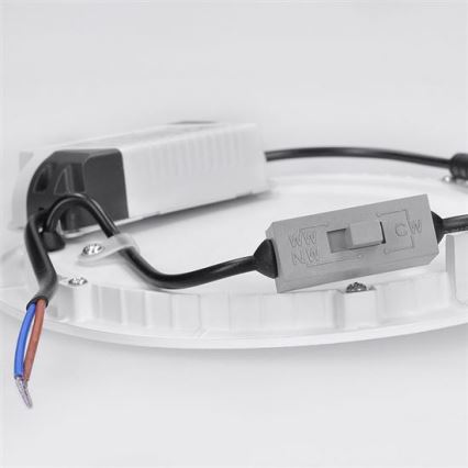 LED panel LED/18W/230V 3000/4000/6000K Ø 22,5 cm bijela