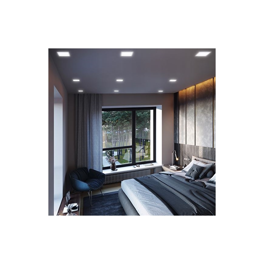 LED ugradni stropni panel 24W/230V, 3000/4000/6000K, 30x30 cm, bijela