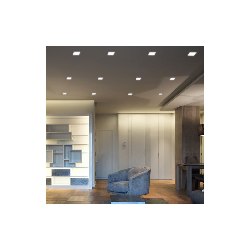 LED ugradni stropni panel 24W/230V, 3000/4000/6000K, 30x30 cm, bijela