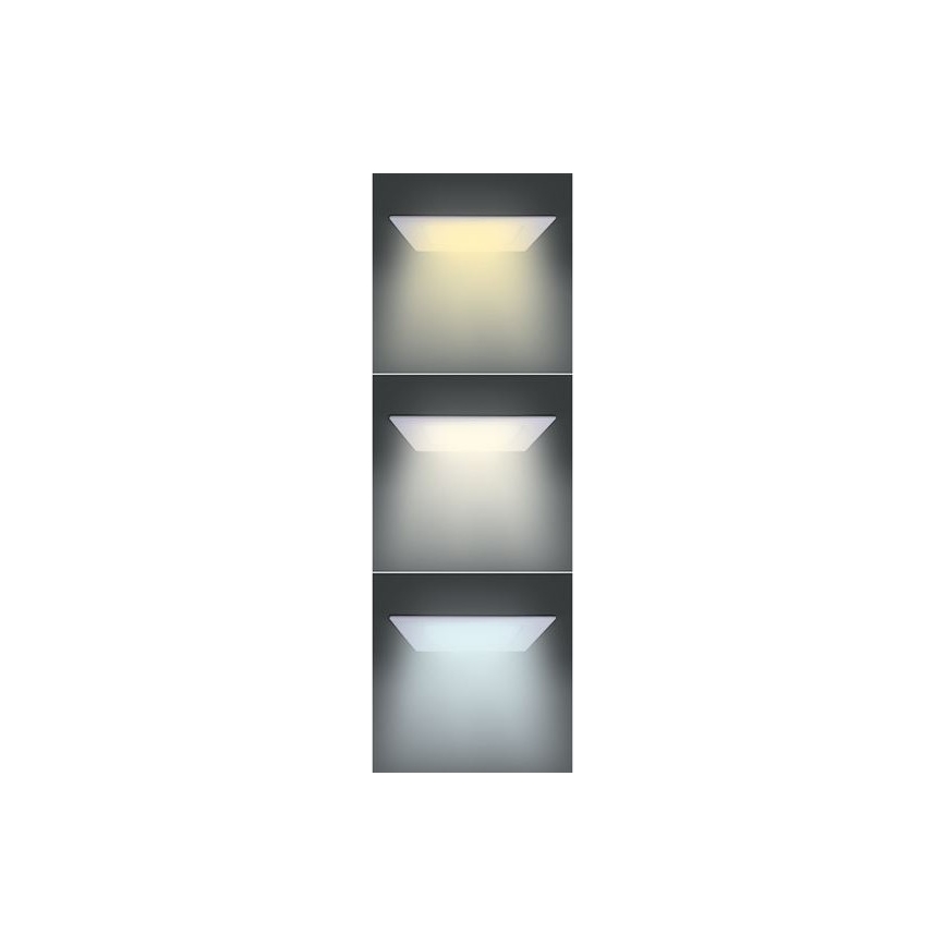 LED ugradni stropni panel 24W/230V, 3000/4000/6000K, 30x30 cm, bijela