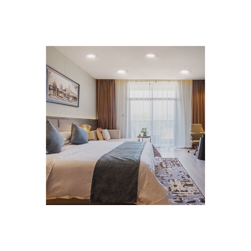 LED panel LED/6W/230V 3000/4000/6000K promjer 12 cm bijela