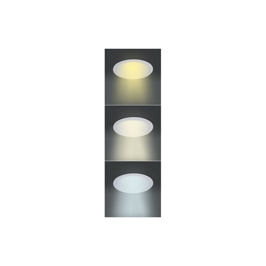 LED panel LED/6W/230V 3000/4000/6000K promjer 12 cm bijela