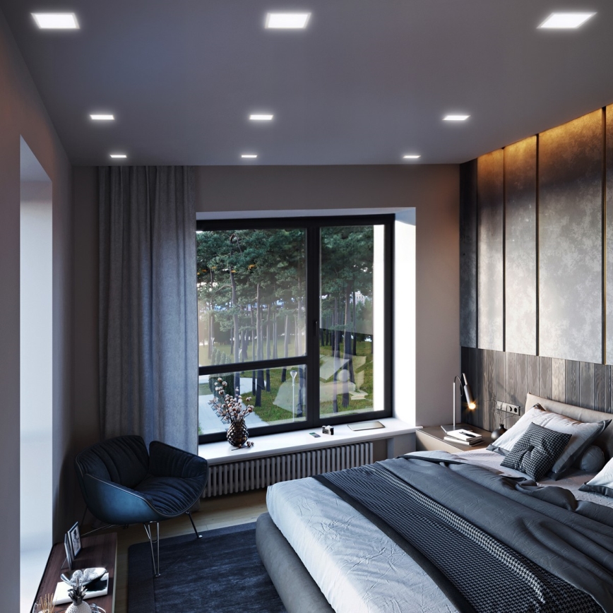 LED panel LED/6W/230V 3000/4000/6000K 12x12 cm bijela