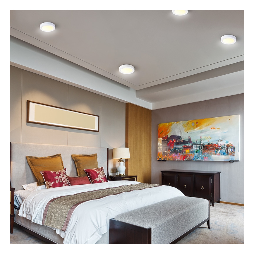 LED stropna svjetiljka LED/12W/230V 3000/4000/6000K prom. 17 cm bijela