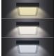 LED Stropna svjetiljka LED/12W/230V 3000/4000/6000K crna uglast