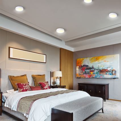 LED stropna svjetiljka LED/24W/230V 3000/4000/6000K Ø 30 cm bijela
