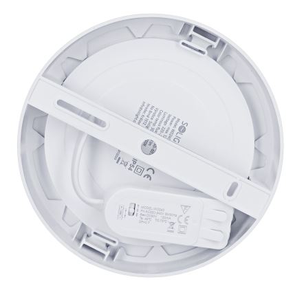 LED panel 2 u 1 (nadgradni/ugradni) LED/12W/230V 3000/4000/6000K Ø17 cm IP54 srebrni