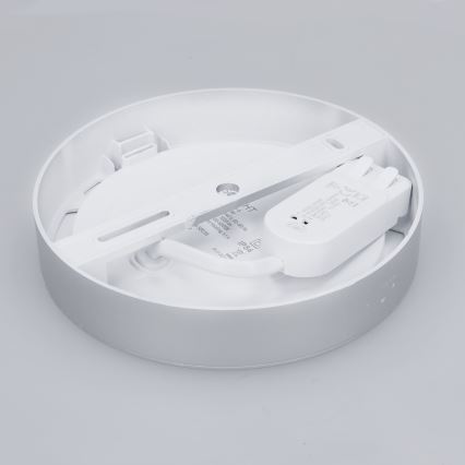 LED panel 2 u 1 (nadgradni/ugradni) LED/12W/230V 3000/4000/6000K Ø17 cm IP54 srebrni