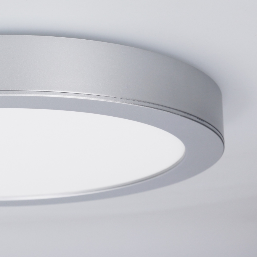 LED panel 2 u 1 za površinsku i ugradbenu montažu 18W/230V 3000/4000/6000K Ø 22,5 cm IP54 srebrni