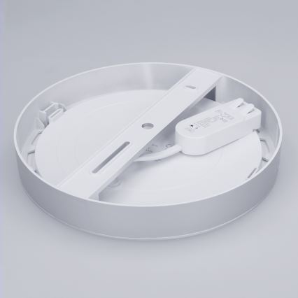 LED panel 2 u 1 za površinsku i ugradbenu montažu 18W/230V 3000/4000/6000K Ø 22,5 cm IP54 srebrni