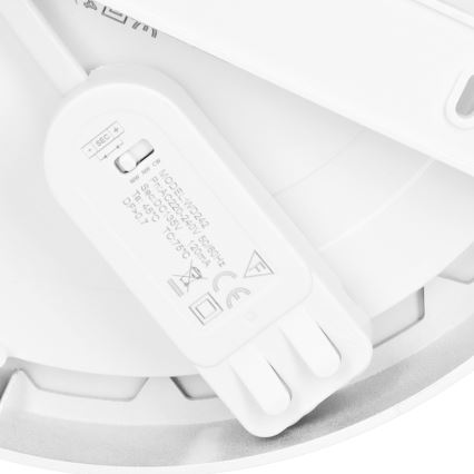 LED nadgradni/ugradni panel 2 u 1 18W/230V 3000/4000/6000K Ø22,5 cm IP54 bijela