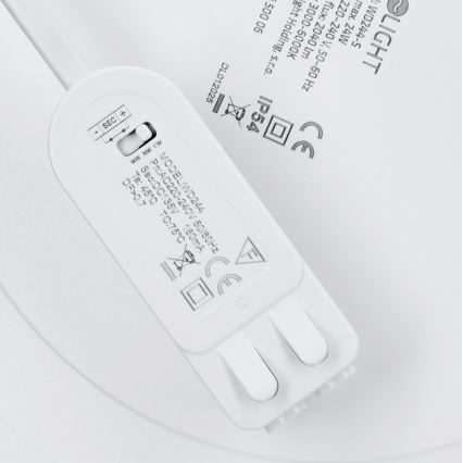 LED nadgradni/ugradni panel 2u1 24W/230V 3000/4000/6000K Ø 30 cm IP54 srebrni