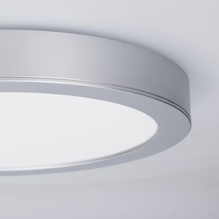 LED nadgradni/ugradni panel 2u1 24W/230V 3000/4000/6000K Ø 30 cm IP54 srebrni