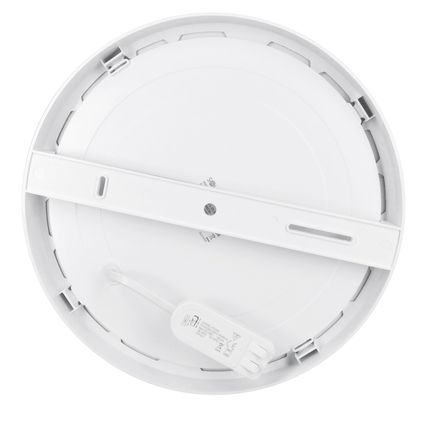 LED površinski/ugradni panel 2 u 1 24W/230V 3000/4000/6000K pr. 30 cm IP54 bijela