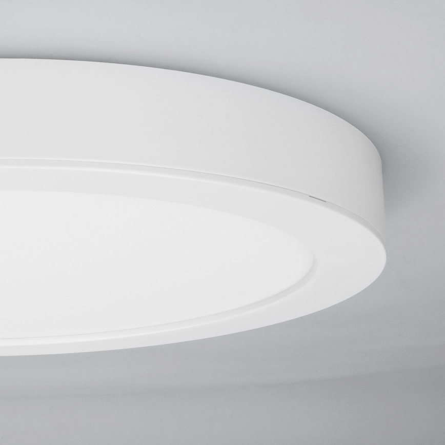 LED površinski/ugradni panel 2 u 1 24W/230V 3000/4000/6000K pr. 30 cm IP54 bijela