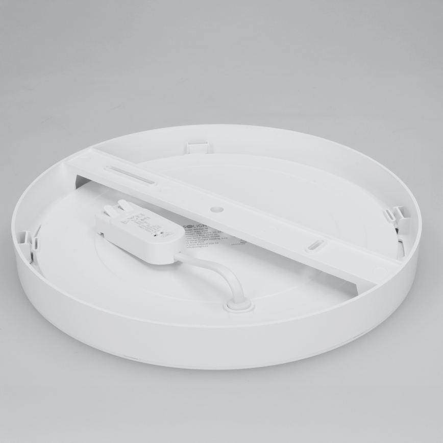 LED površinski/ugradni panel 2 u 1 24W/230V 3000/4000/6000K pr. 30 cm IP54 bijela
