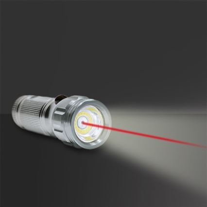 LED Ručna svjetiljka LED/3WCOB/3xAAA, infracrveni laser