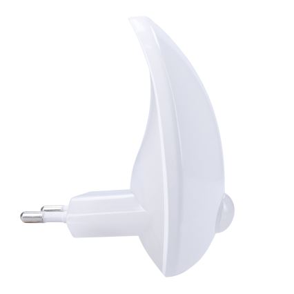 LED orijentacijsko svjetlo sa senzorom za utičnicu LED/0,7W/230V 3000K