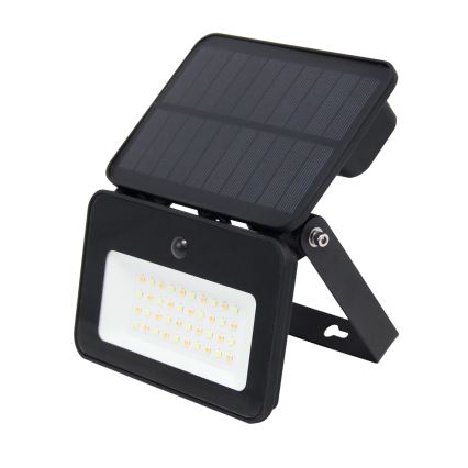 LED solarni reflektor s mogućnošću prigušivanja, senzorom pokreta i sumraka LED/6W/3,7V 2200 mAh 3000/4000/6500K IP65