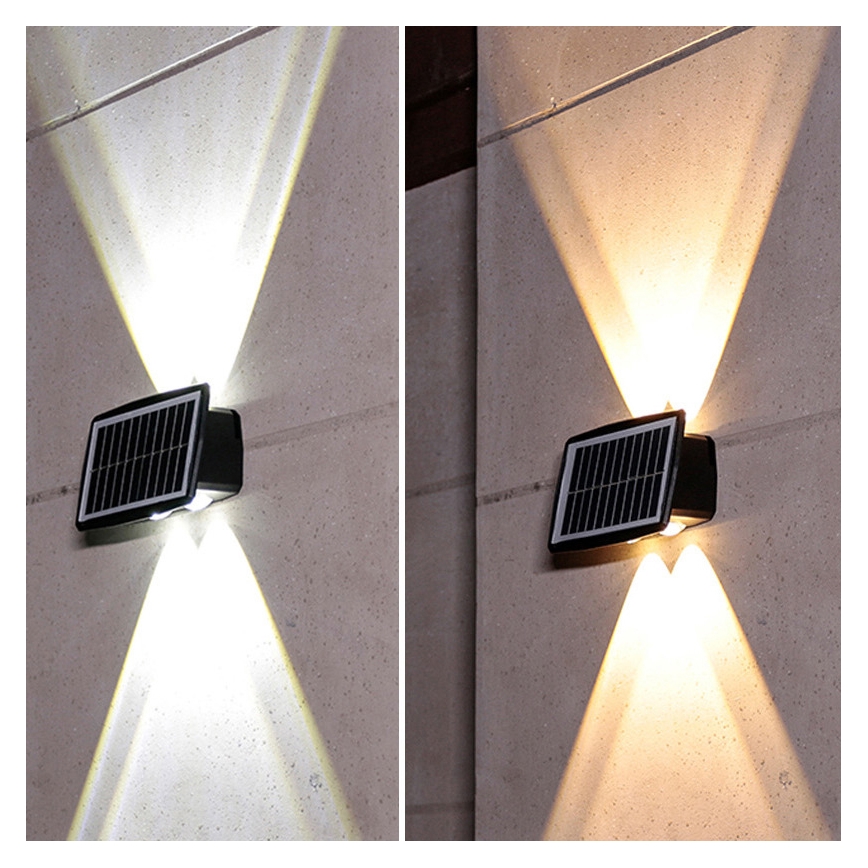 LED solarno zidno svjetlo LED/3,7V IP44 1200 mAh