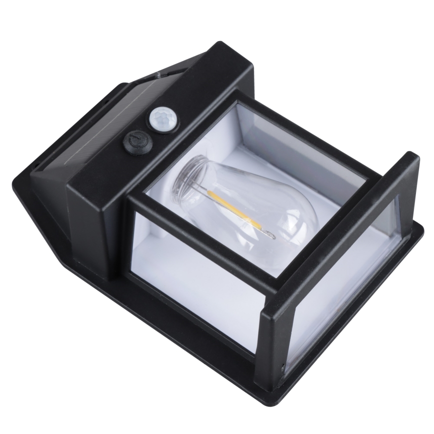 LED solarna lanterna s mogućnošću prigušivanja i senzorom LED/3,7V IP44 1200 mAh