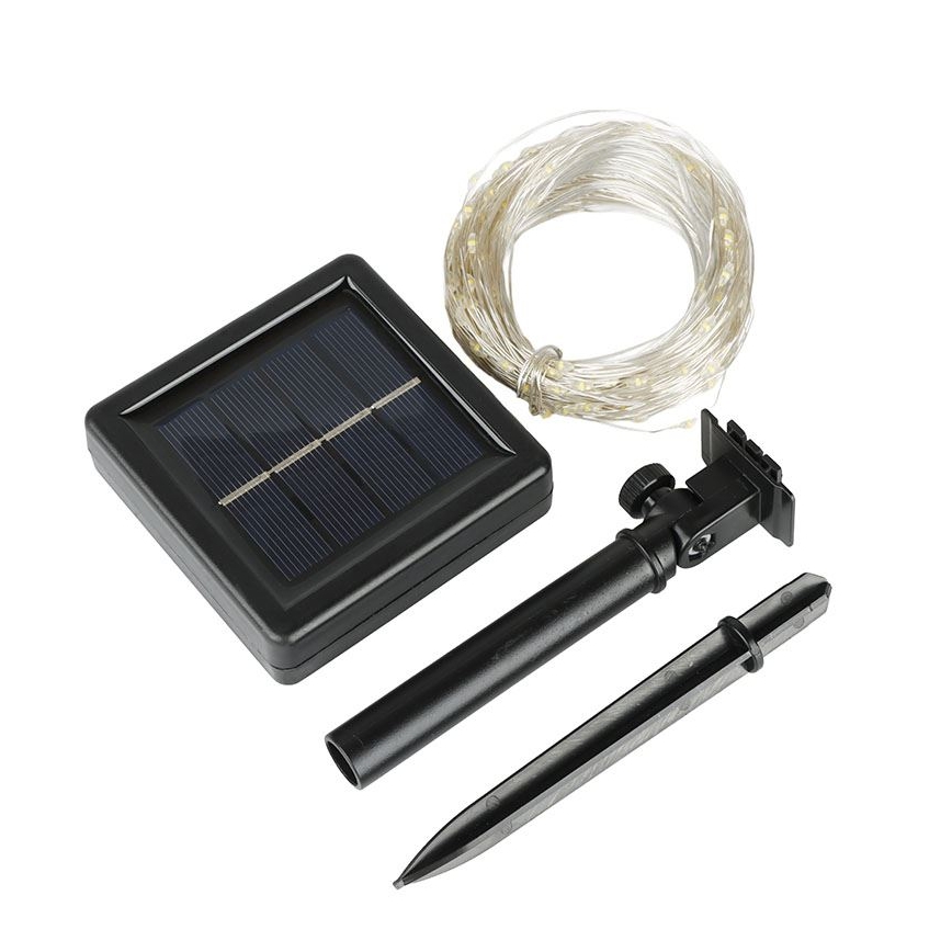 LED solarni dekorativni lanac, 3,7 V, 800 mAh, 22 m