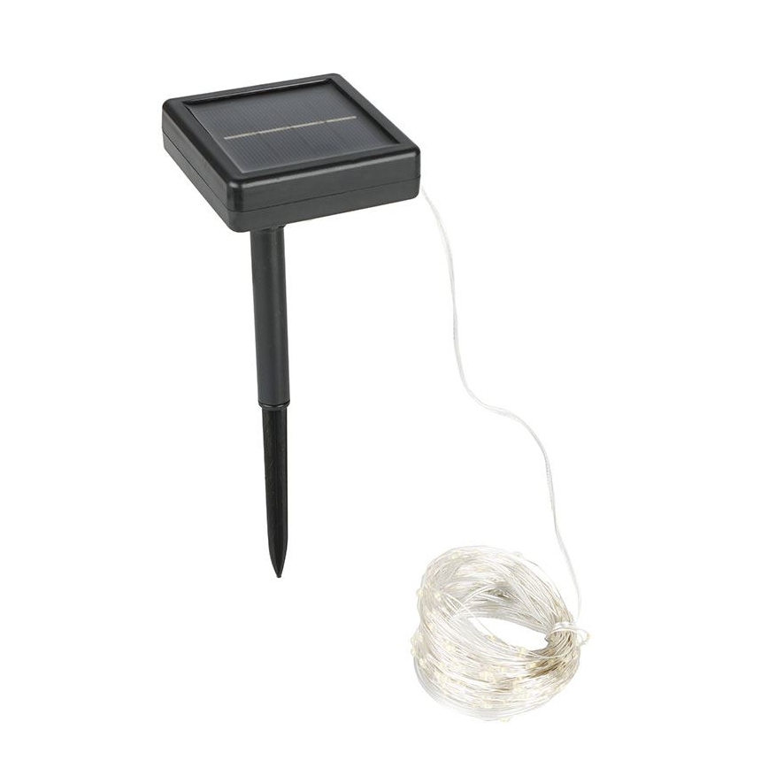 LED solarni dekorativni lanac, 3,7 V, 800 mAh, 22 m