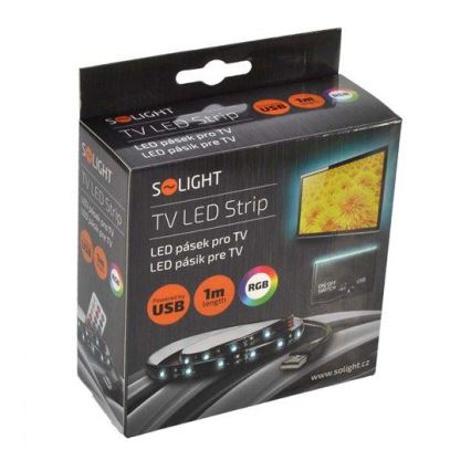 SET 2x LED RGB Traka za TV s daljinskim upravljačem IP65 LED/USB 50cm