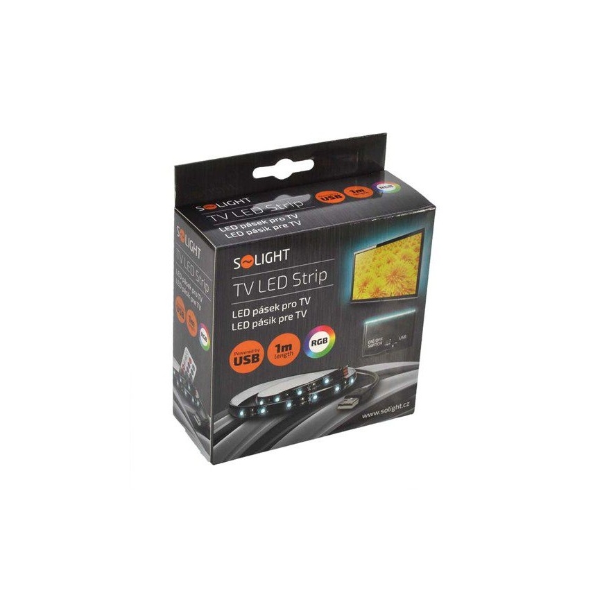 SET 2x LED RGB Traka za TV s daljinskim upravljačem IP65 LED/USB 50cm