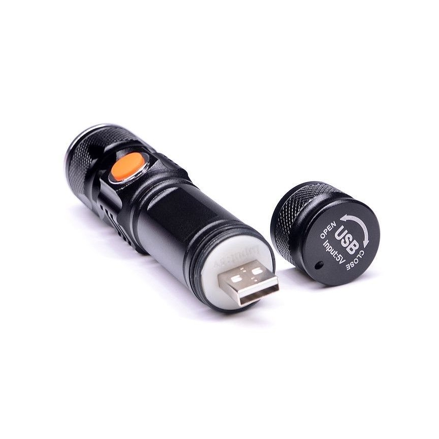 LED Punjiva baterijska svjetiljka USB LED/3W/3,7V IP44